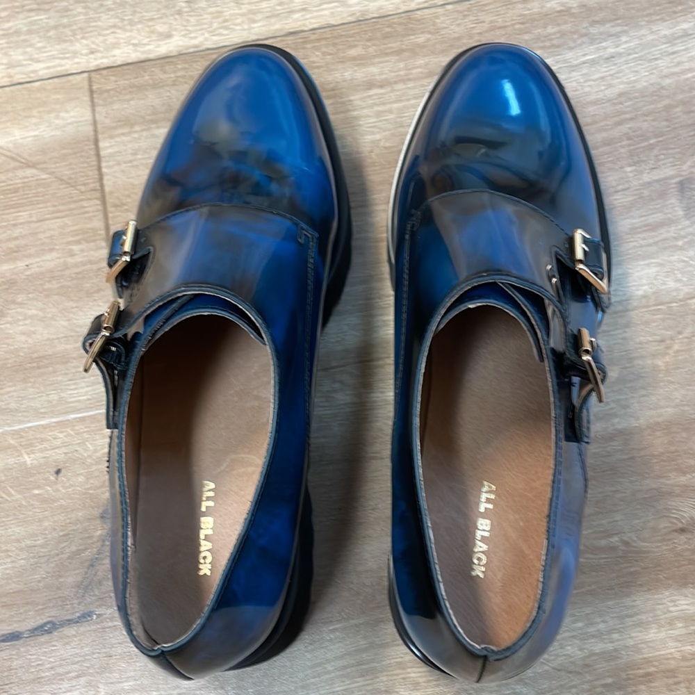 New Women's All Black Lug Monk Flats!!🔥🔥🔥 - Picture 6 of 13